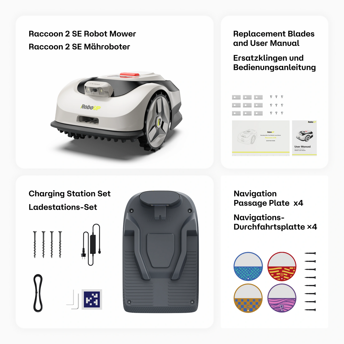 RoboUP Raccoon 2 SE Mähroboter